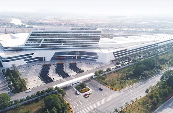 Aerial view of the GAC R&D Center campus in Guangzhou