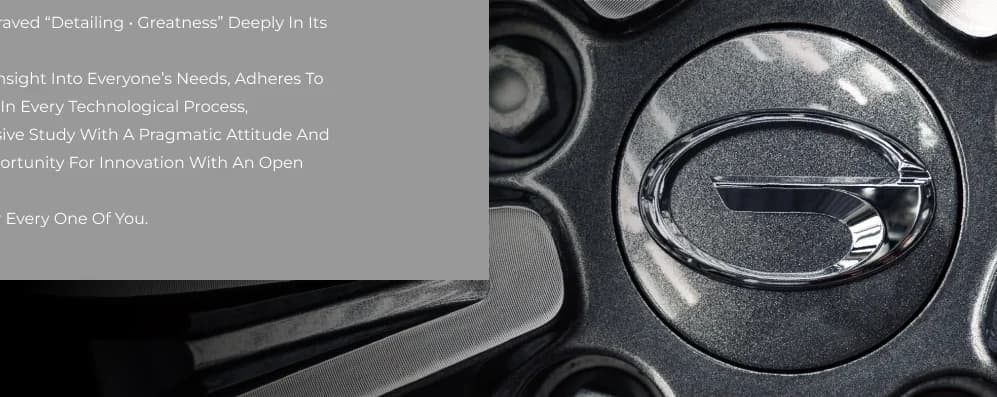 GAC emblem on a wheel centre cap