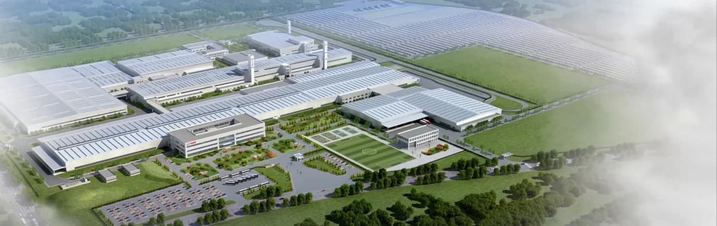 Aerial rendering of the GAC Plant