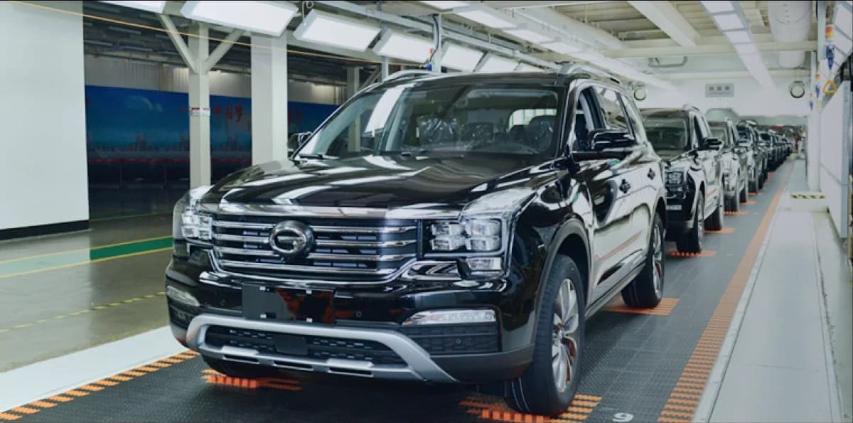 GAC SUVs on the final inspection line